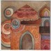 Copper and Bronze Minarets Original Watercolor by Megan Noel