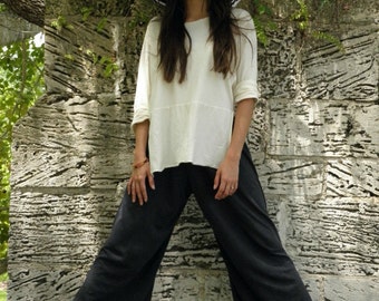 Hemp pants custom made and hand dyed // organic clothing // eco-friendly // hemp clothing