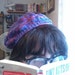 wool beret - twilight sparkle - MLP knitting is magic purple winter hat