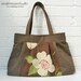 Pleated bag - Imari linen blend