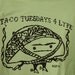 Ladies Large Taco Tuesdays 4 Lyfe Guacamole Tee WL02