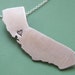 Custom State Necklace SHIPS IN 24 HOURS
