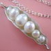 White Pearl Peapod Necklace