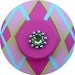 RESERVED Listing For VERONICA For a Set of 3 Hand Painted Jeweled Drawer Knobs