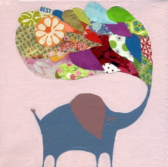 Items similar to best lucky pink elephant on Etsy