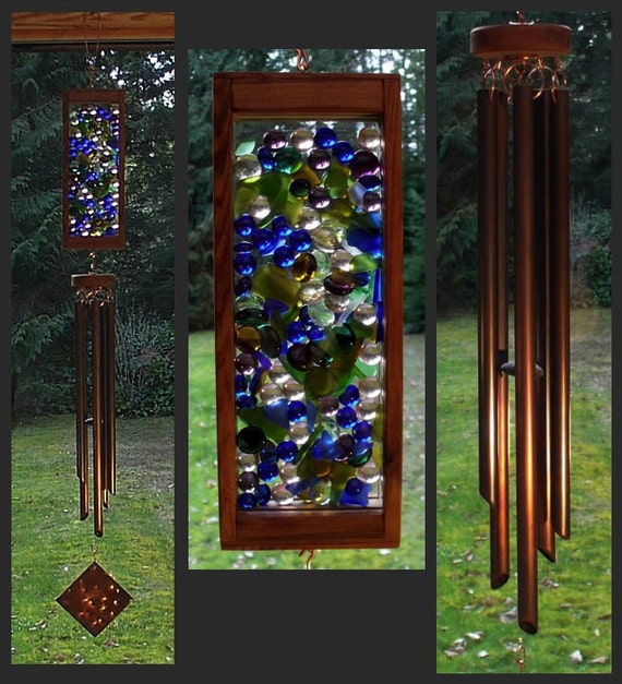 Wind Chime Beach Glass Marbles Stained Windchimes Wind Chime Beach Glass Marbles Stained Windchimes Chimes