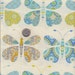 SALE - Fat quarter - Dena Fishbein - Kumari Garden - Sacha in Blue cotton quilt fabric