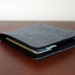 Men's Wallet Dark Grey Wool 5 Pocket Billfold