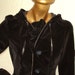 Midnight Blue Velvet English Riding Hoodie size Small