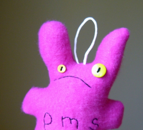 small hangable thingy unhappy PMS bunny hot