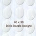 40 oval 40x30 (30x40) cameo size epoxy stickers, resin dot, bubble dome cabochons for jewelry making
