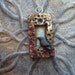 Reduced Price- Pendant with Raven Crow Black Bird