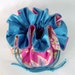 Jewelry Drawstring Travel Tote Pouch Jennifer Paganelli Poodle Tanya in Yellow Medium
