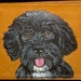 Custom Dog Painted Men's Leather Wallet for Elisha