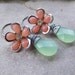 Spring Flowers - Vintage Lucite Flowers Opal Green Glass Briolette Earrings Under 20 Spring Etsy Wedding