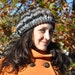 Crocheted Hat - Slouchy Beret - Grey, Brown, Black - Adult Hat