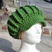 Crocheted Hat Adult - Kelly Green - Crocheted Newsboy Hat - New Style