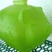60s Mint Green Glass Piggy Bank - Vintage Anchor Hocking Pig - Collectible Coin Bank Piggie