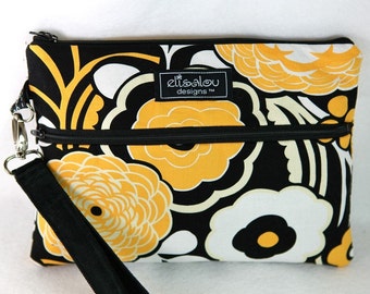 Padded Kindle iPad Mini Nook eReader Pouch Wristlet- Mocca