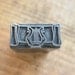 Vintage Letterpress Printers Block Metal Musical Lyre