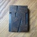 Antique Letterpress Wood Type Printers Block Letter N