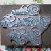 Vintage Letterpress Printers Block Script Because Of All The Love You Give