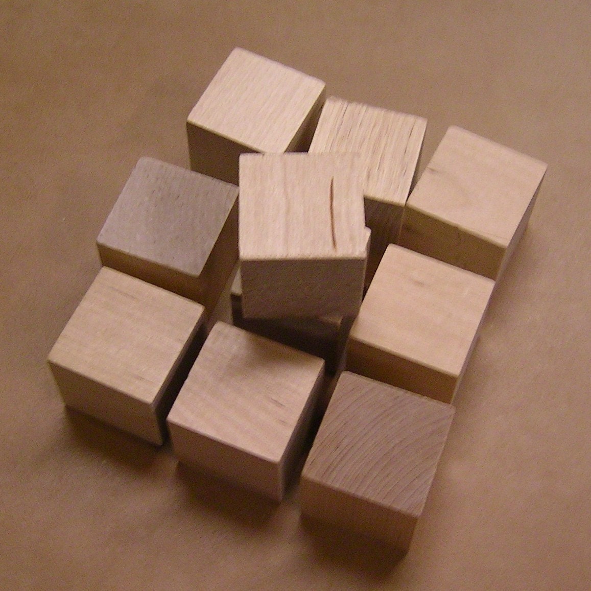 1.5 Inch Unfinished Maple Wood Cubes 100 Blocks