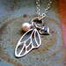 Reserved for Jennifer Baby Loss Memorial Necklace Always In My Heart Butterfly Wing pendant