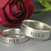 His and Hers Wedding Ring Set - in sterling silver by Kathryn Riechert