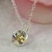 Tiny Text Teenies - You Are My Sunshine - necklace in sterling silver with citrine by Kathryn Riechert