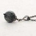 SALE Slate Gray Pendant Necklace Dark Star Rising