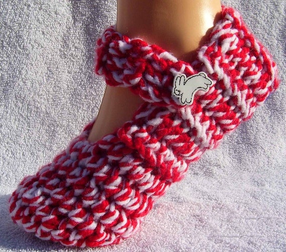 candy cane slippers