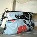 Papercut in Blue - Zipper Pouch with Clip