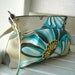 Blue Flower - Zipper Pouch with Clip