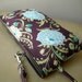Gypsy Mum in Wine - Square Zipper Pouch with Clip