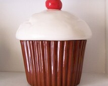 Unique ceramic cupcake jar related items | Etsy