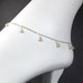 Beige Silver Anklet Cream Pearl Charm Anklet Summer Trend Sterling Silver Chain Anklet Plus Size Anklet Cream Ankle Bracelet Ample Goddess