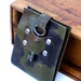 Men's Leather Wallet with Antique Skeleton Key - Camo Military Steampunk Bifold MADE TO ORDER