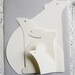 RESERVED for liberty11, White Animals , Vintage Greeting Card of Silhouettes MOMA New York
