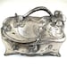 Medium Sized Silver Art Nouveau Trinket Box - Clover Motif - Think of Me - Signed- CIRCA 1910