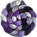 Handpainted Heathered BFL Roving - 4 oz. SHADES of VIOLET - Spinning Fiber
