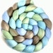 Handpainted Merino Wool Roving in GENTLE BREEZE 4 oz.