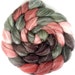 Handpainted Merino Bamboo Silk Roving - 4 oz. PAPER ROSES - Spinning Fiber