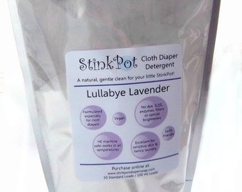 StinkPot Cloth Diaper Laundry Detergent- 50 to 100 Loads- Vegan