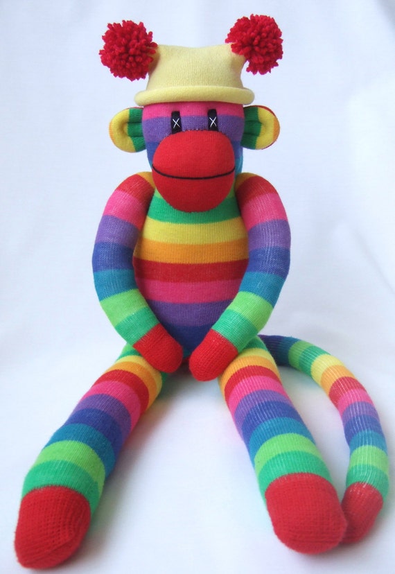 rainbow sock monkey commercial