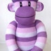 purple sock monkey