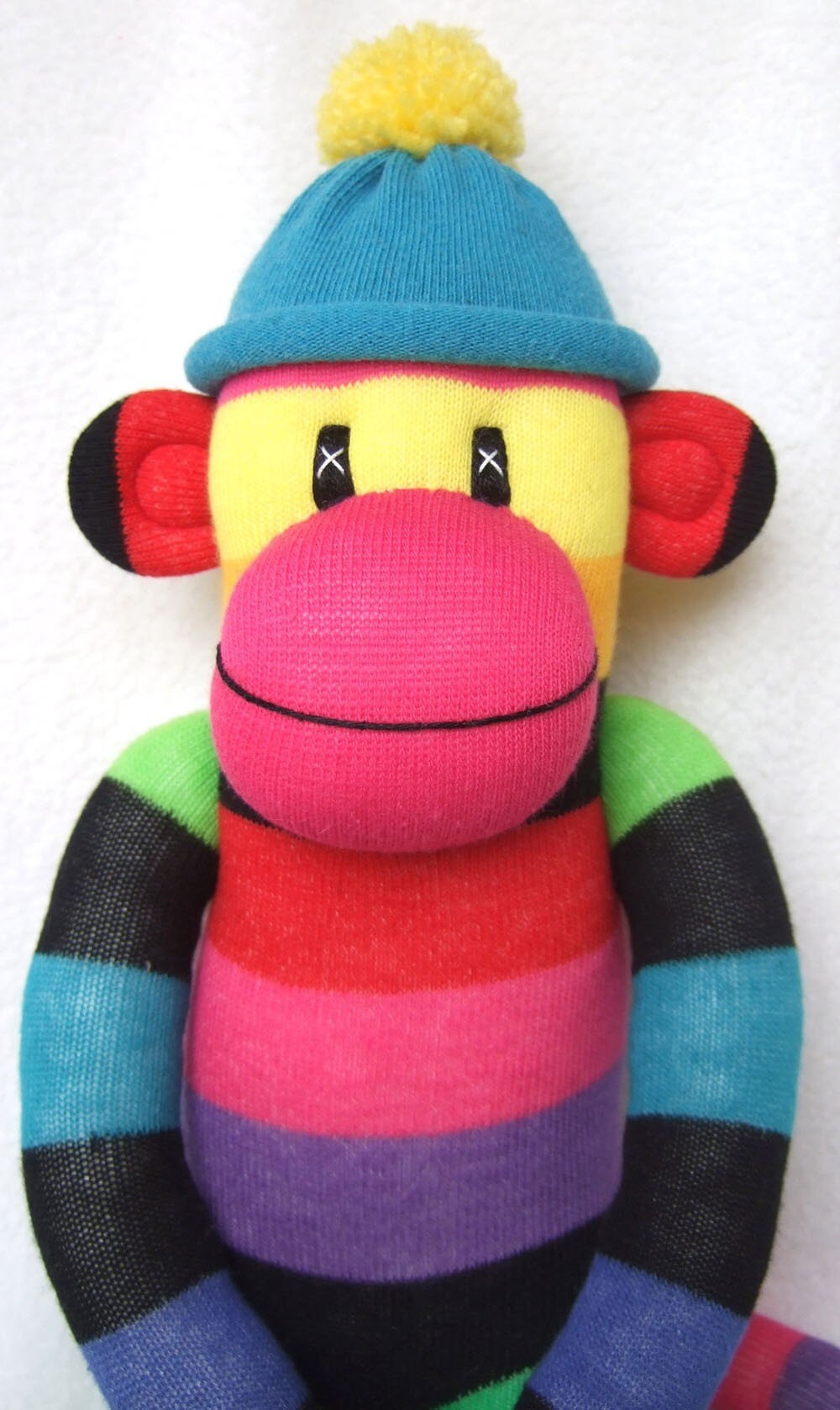 striped sock monkey