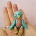 Flitter mini jointed bluebird art doll
