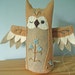 Moonflower One of a Kind embroidered Owl Plush