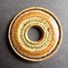 Purple and Grey Wheel Thrown Stoneware Clay and Fused Glass Pendant or Necklace